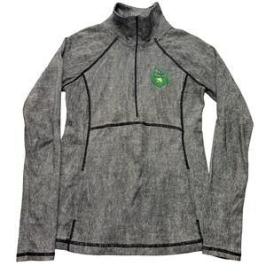 Gatorskins Womens Medium Gray Half Zip Thermal Base Layer Top Pullover Jacket